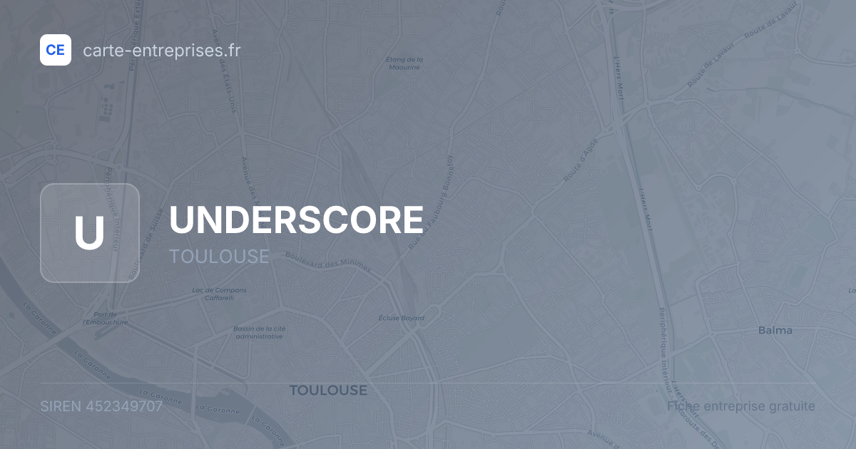 UNDERSCORE — 452349707 — fiche entreprise