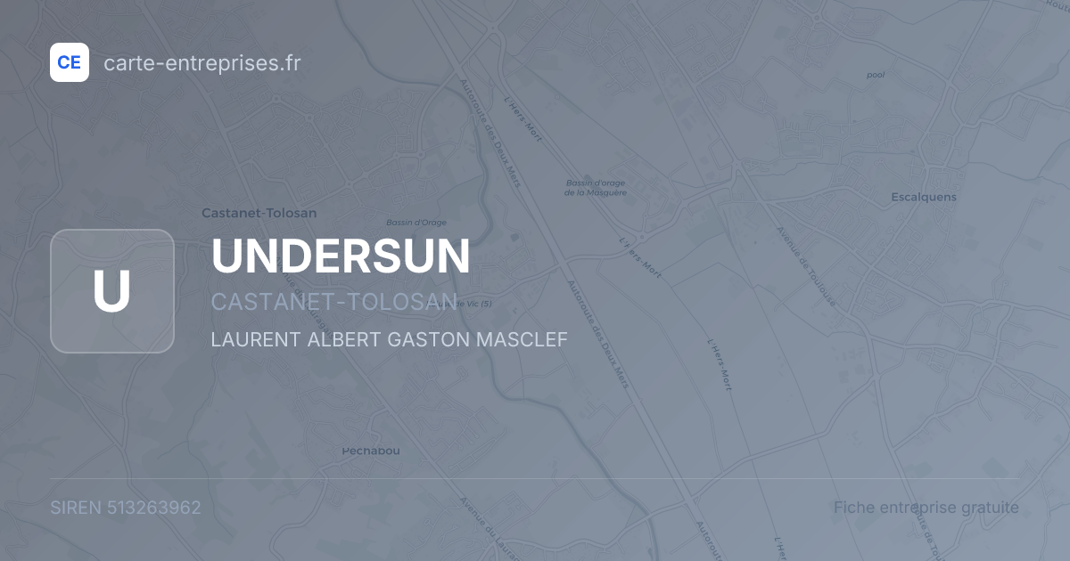 UNDERSUN — 513263962 — fiche entreprise