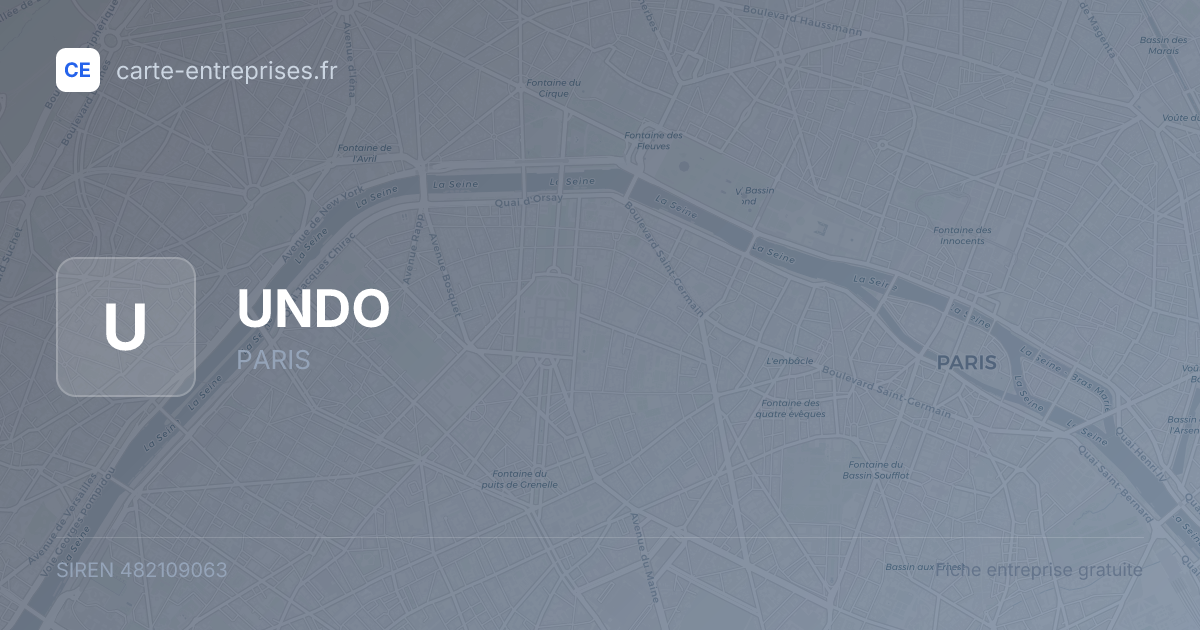 UNDO — 482109063 — fiche entreprise