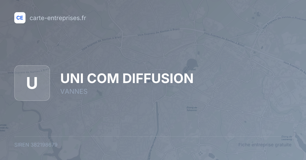 UNI COM DIFFUSION — 382198679 — fiche entreprise