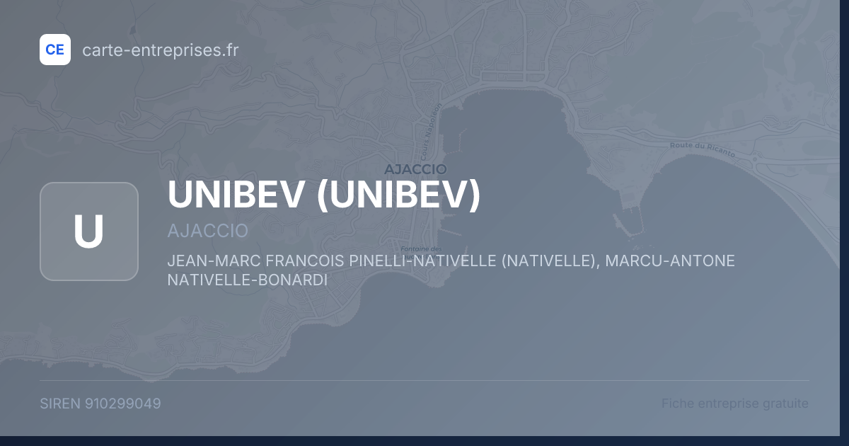 UNIBEV (UNIBEV) — 910299049 — fiche entreprise
