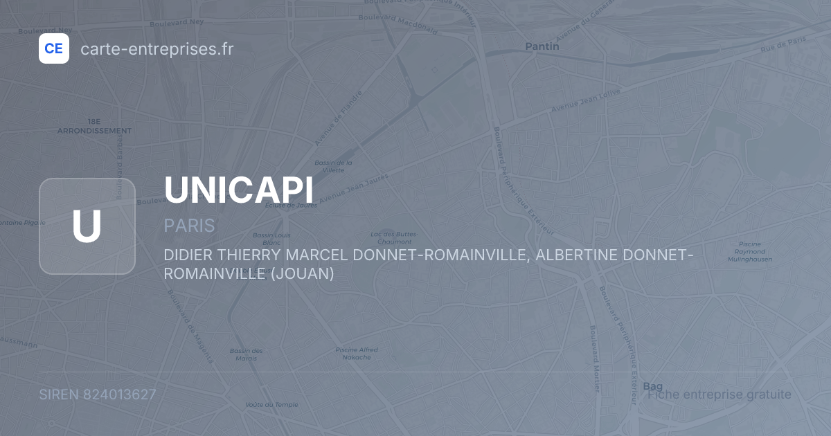 UNICAPI — 824013627 — fiche entreprise