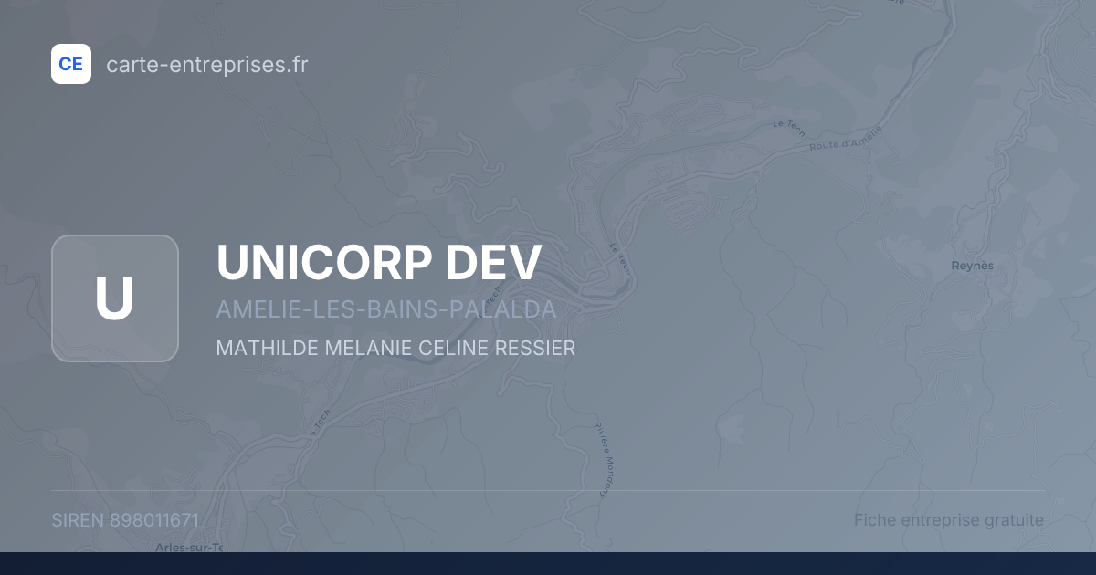 UNICORP DEV — 898011671 — fiche entreprise