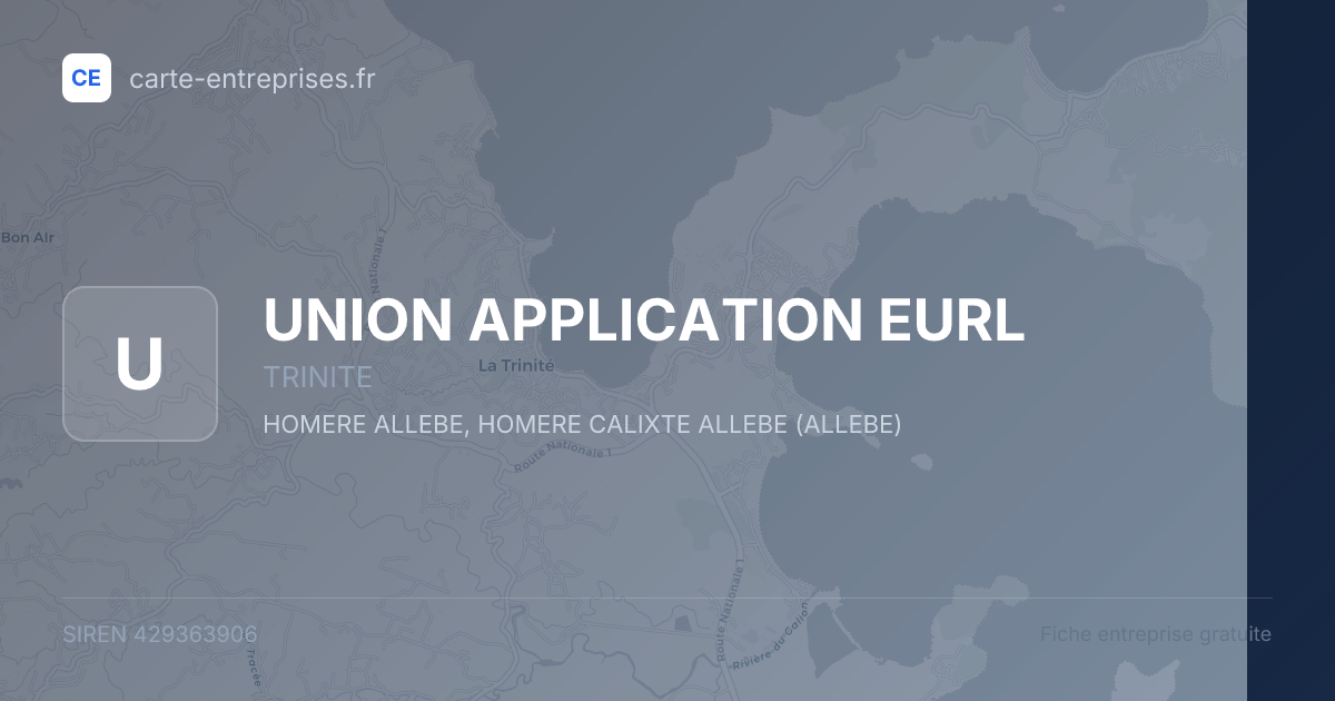 UNION APPLICATION EURL — 429363906 — fiche entreprise