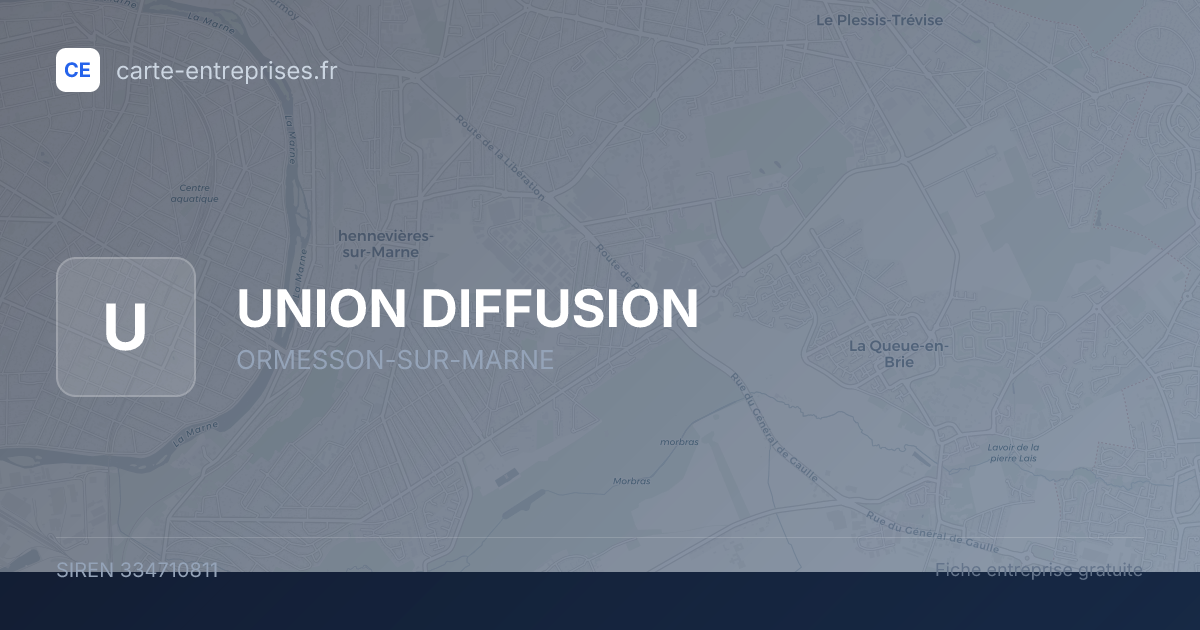 UNION DIFFUSION — 334710811 — fiche entreprise