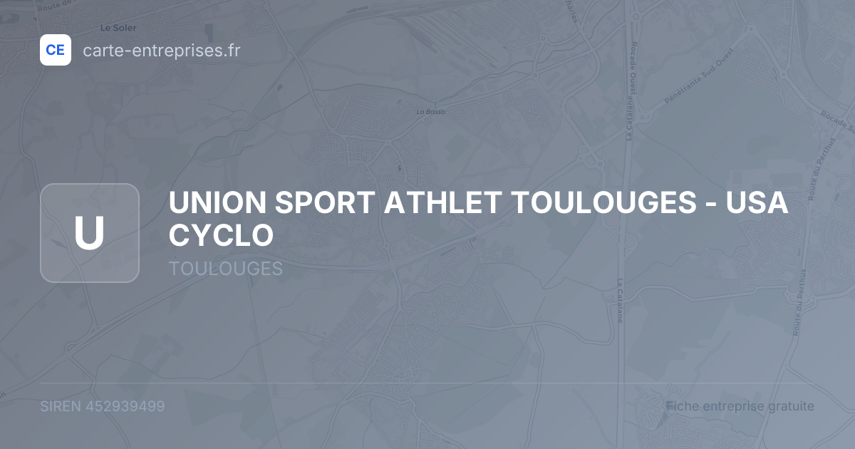 UNION SPORT ATHLET TOULOUGES - USA CYCLO — 452939499 — fiche entreprise
