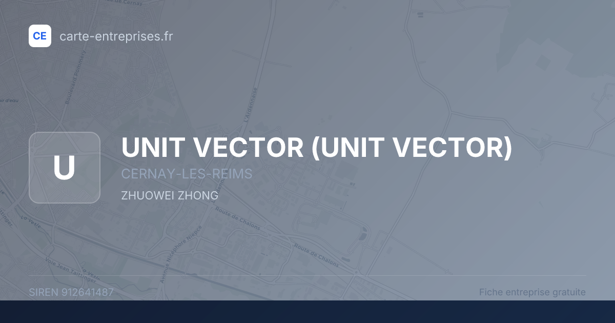 UNIT VECTOR — 912641487 — fiche entreprise