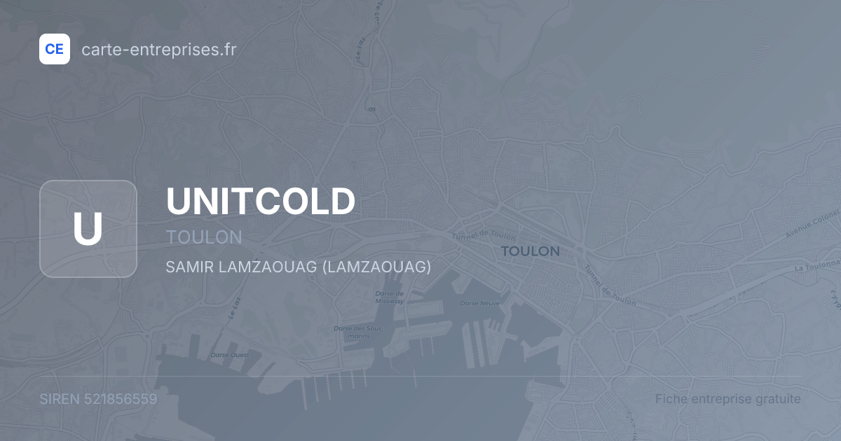 UNITCOLD — 521856559 — fiche entreprise
