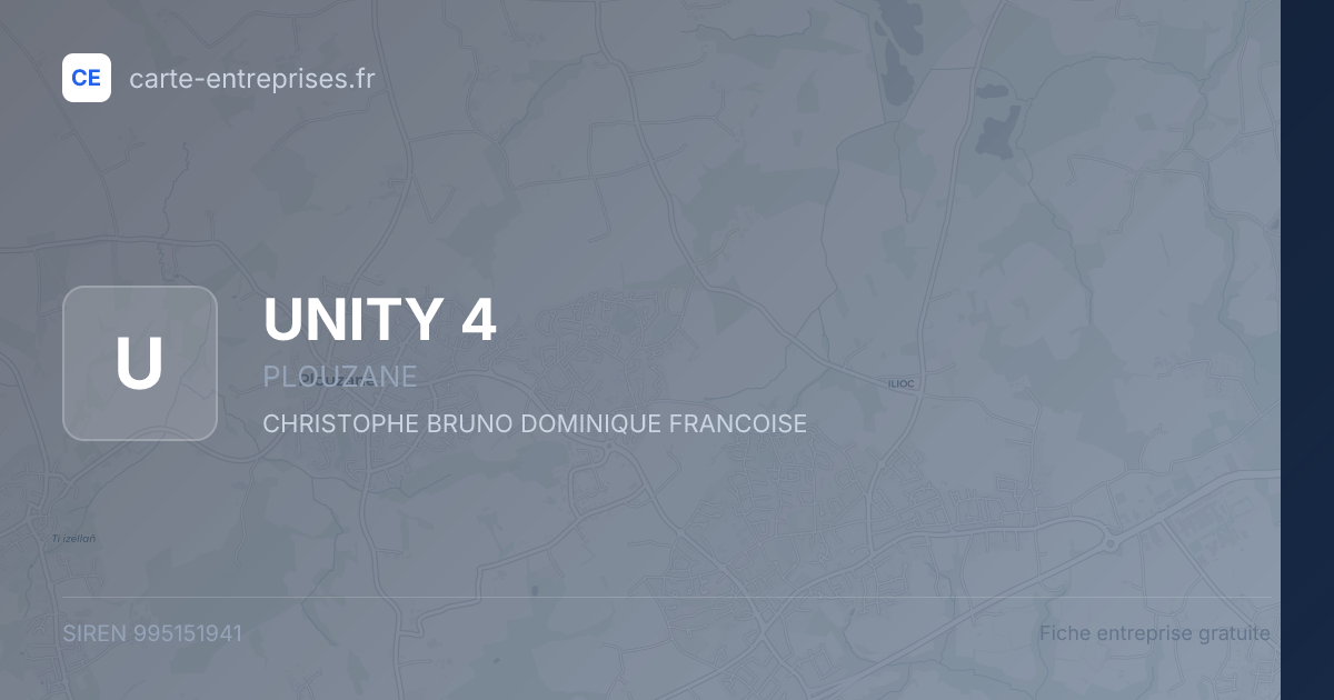 UNITY 4 — 995151941 — fiche entreprise