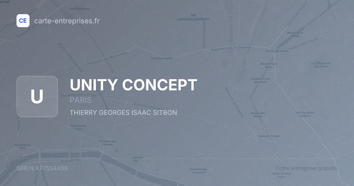 UNITY CONCEPT — 477554489 — fiche entreprise