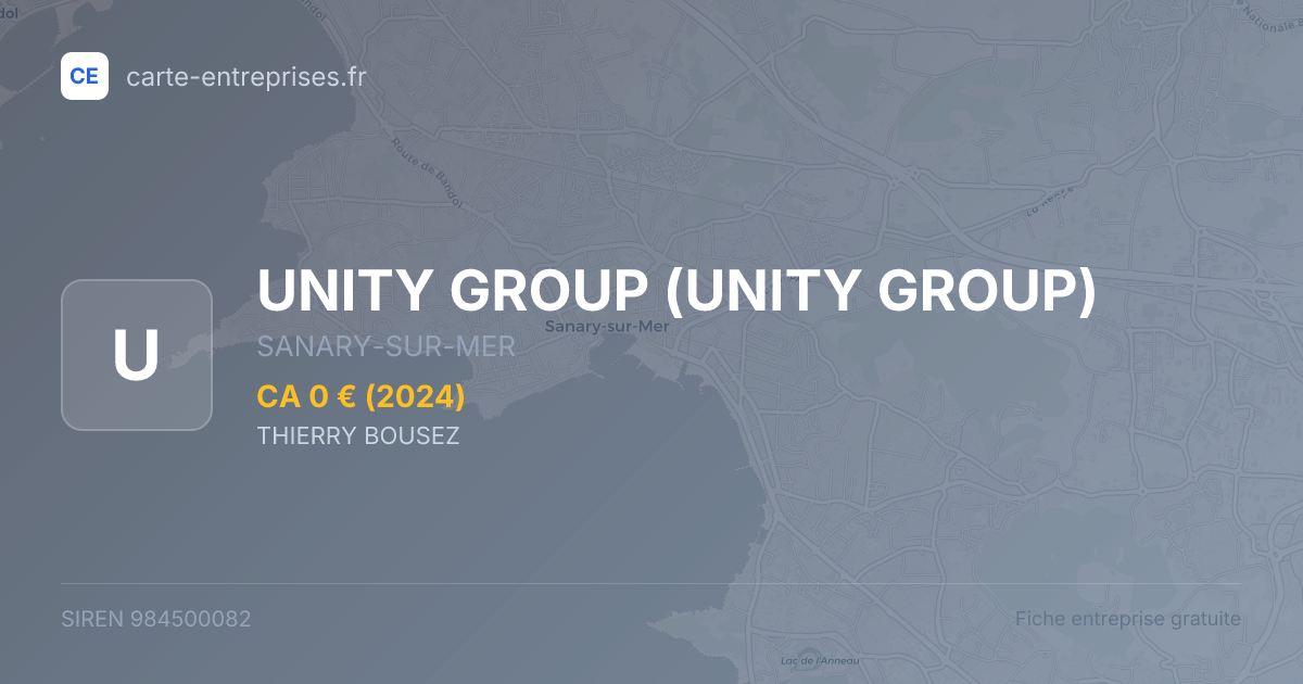 UNITY GROUP — 984500082 — fiche entreprise