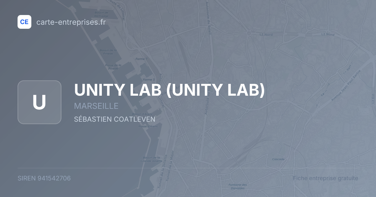 UNITY LAB — 941542706 — fiche entreprise