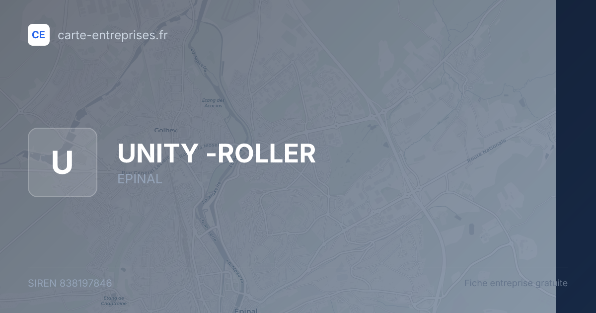 UNITY -ROLLER — 838197846 — fiche entreprise