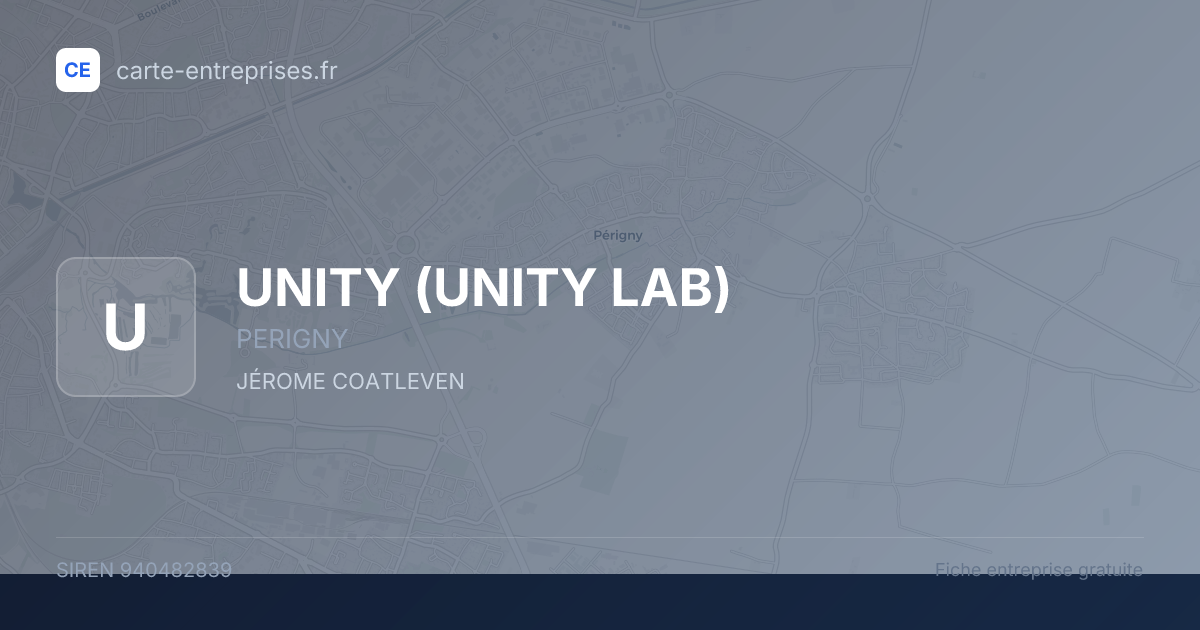 UNITY (UNITY LAB) — 940482839 — fiche entreprise