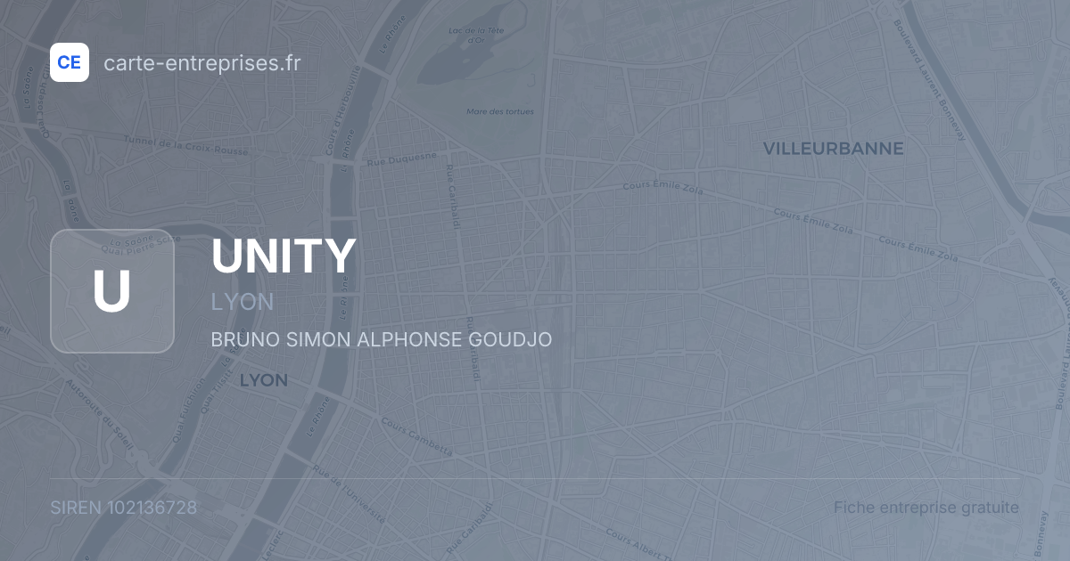UNITY — 102136728 — fiche entreprise
