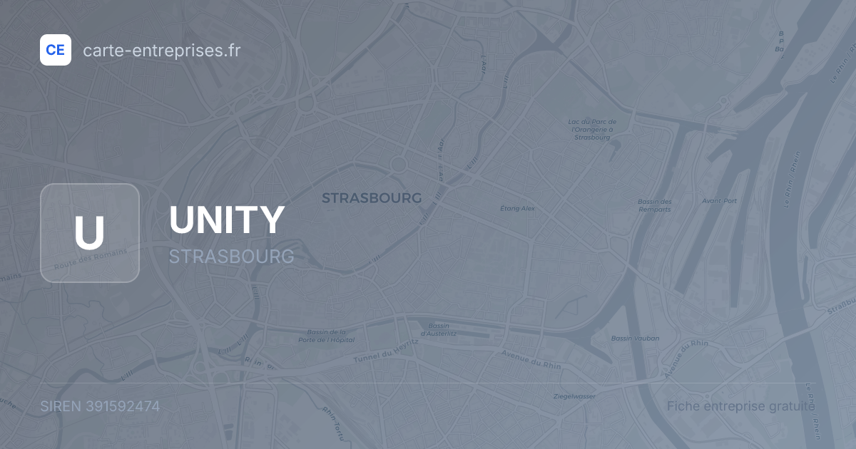 UNITY — 391592474 — fiche entreprise