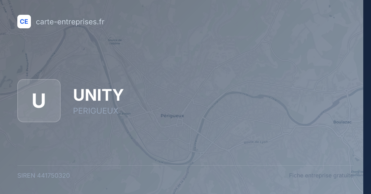 UNITY — 441750320 — fiche entreprise