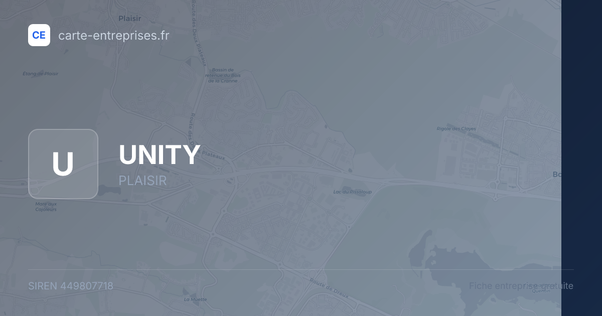 UNITY — 449807718 — fiche entreprise