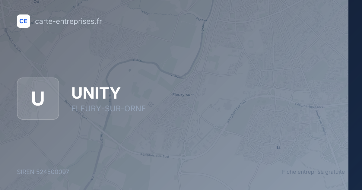 UNITY — 524500097 — fiche entreprise