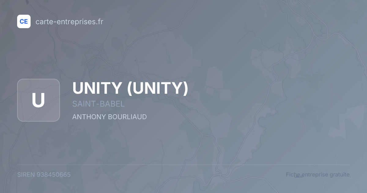UNITY — 938450665 — fiche entreprise
