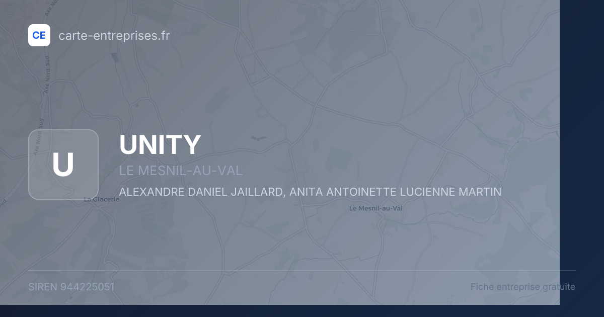 UNITY — 944225051 — fiche entreprise