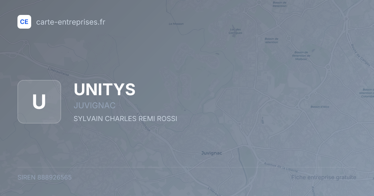 UNITYS — 888926565 — fiche entreprise
