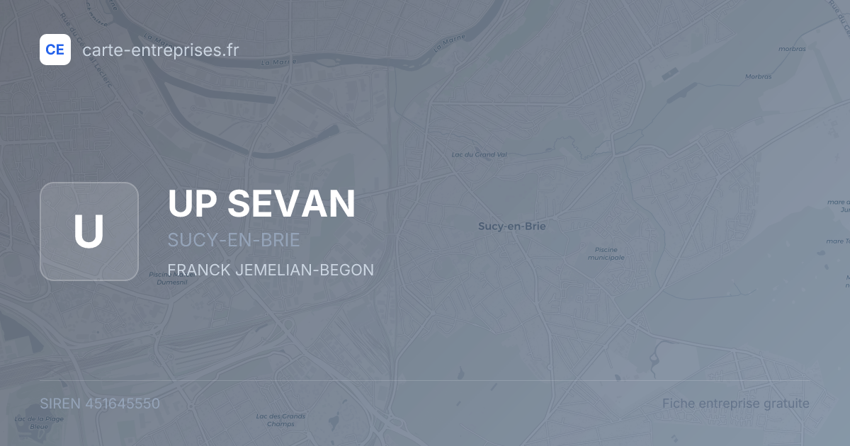 UP SEVAN — 451645550 — fiche entreprise