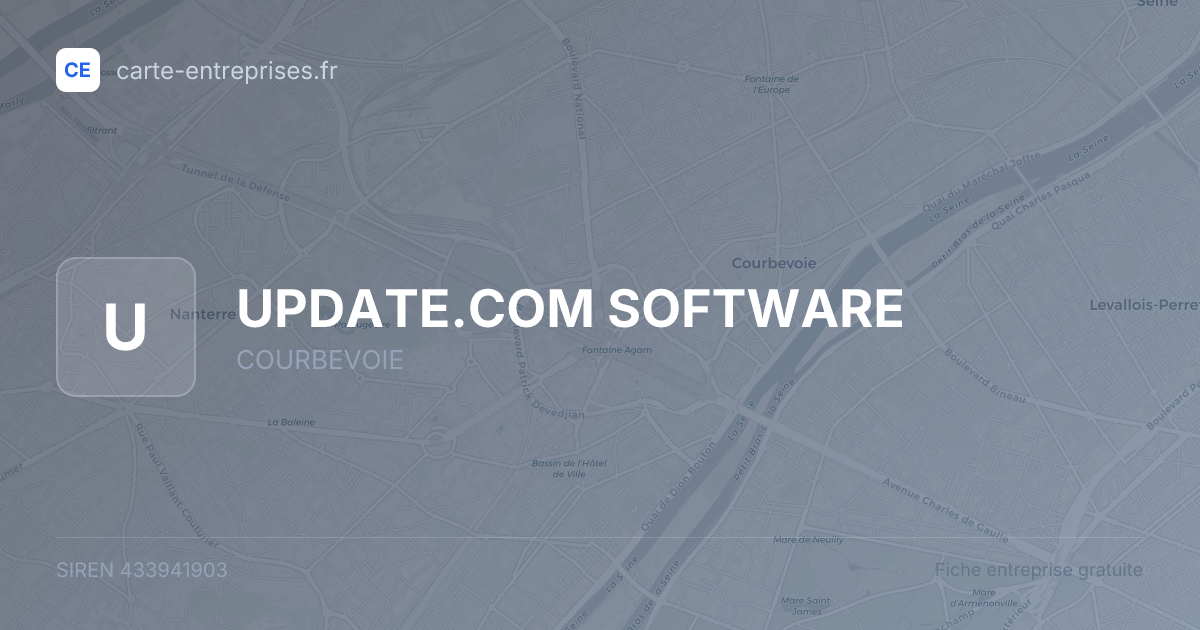 UPDATE.COM SOFTWARE — 433941903 — fiche entreprise