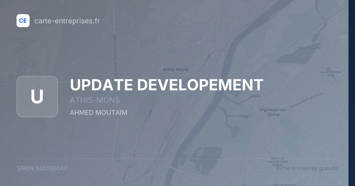 UPDATE DEVELOPEMENT — 845196047 — fiche entreprise