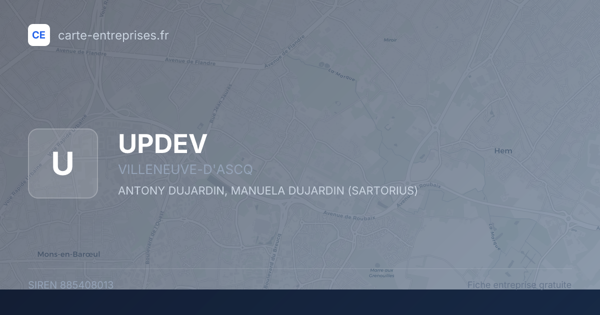 UPDEV — 885408013 — fiche entreprise
