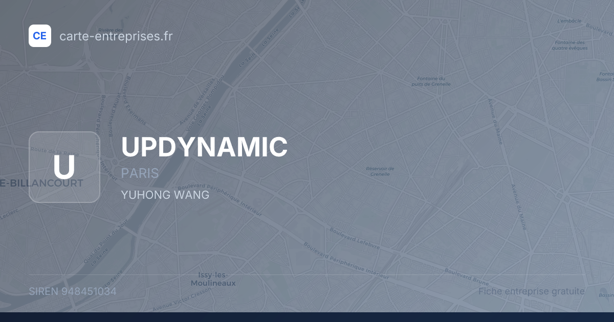 UPDYNAMIC — 948451034 — fiche entreprise