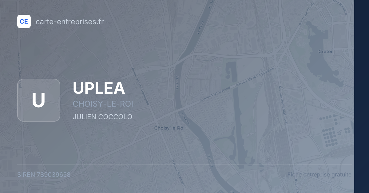 UPLEA — 789039658 — fiche entreprise