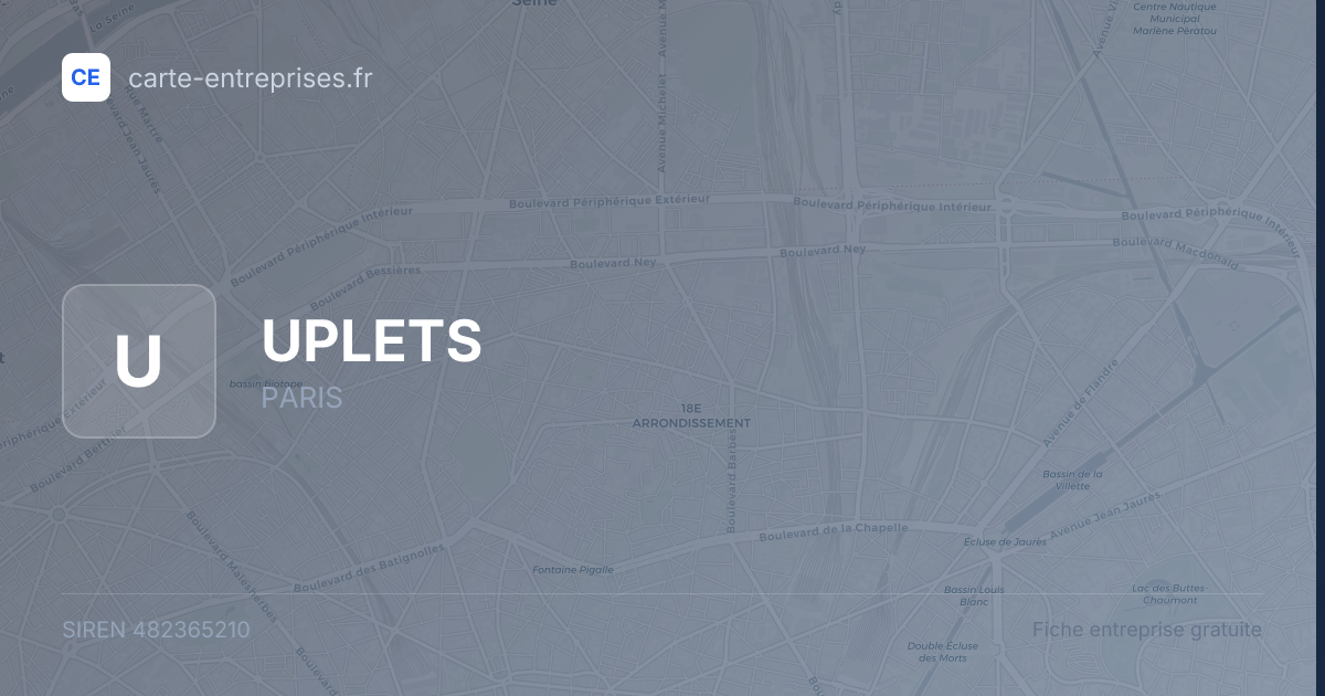 UPLETS — 482365210 — fiche entreprise