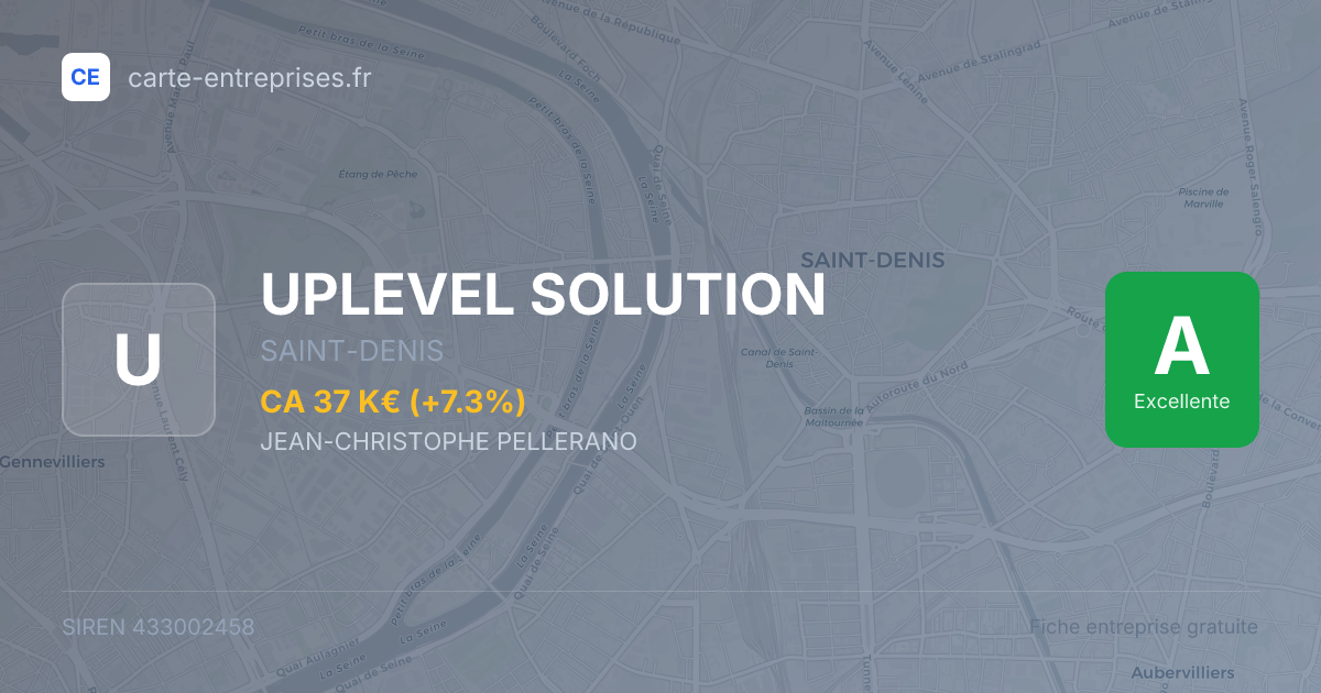 UPLEVEL SOLUTION — 433002458 — fiche entreprise