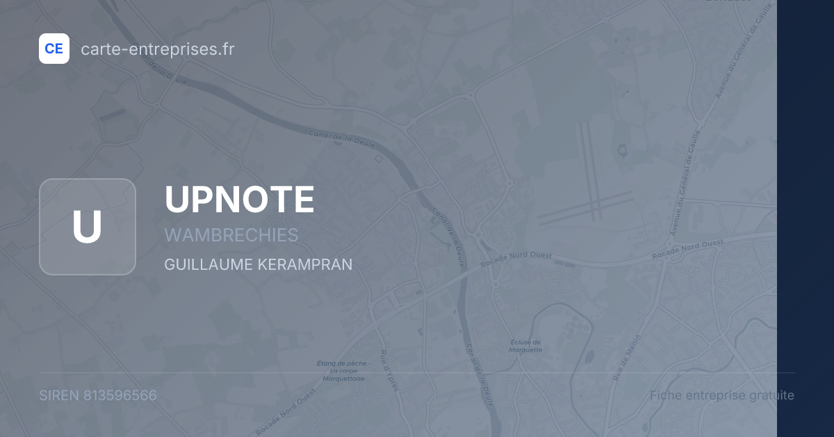 UPNOTE — 813596566 — fiche entreprise