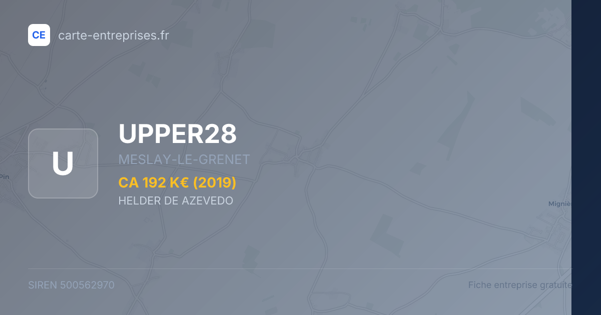 UPPER28 — 500562970 — fiche entreprise