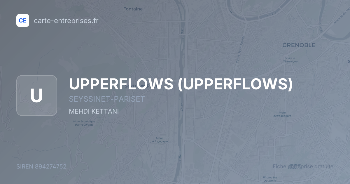 UPPERFLOWS — 894274752 — fiche entreprise