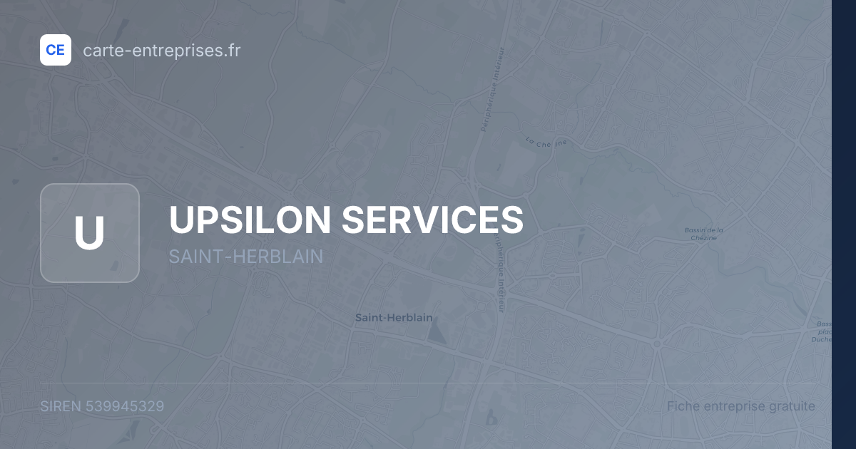 UPSILON SERVICES — 539945329 — fiche entreprise