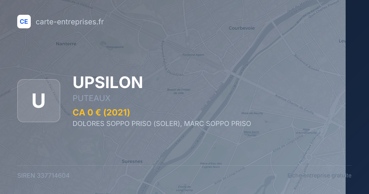 UPSILON — 337714604 — fiche entreprise