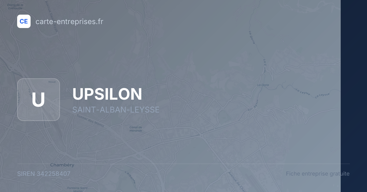 UPSILON — 342258407 — fiche entreprise