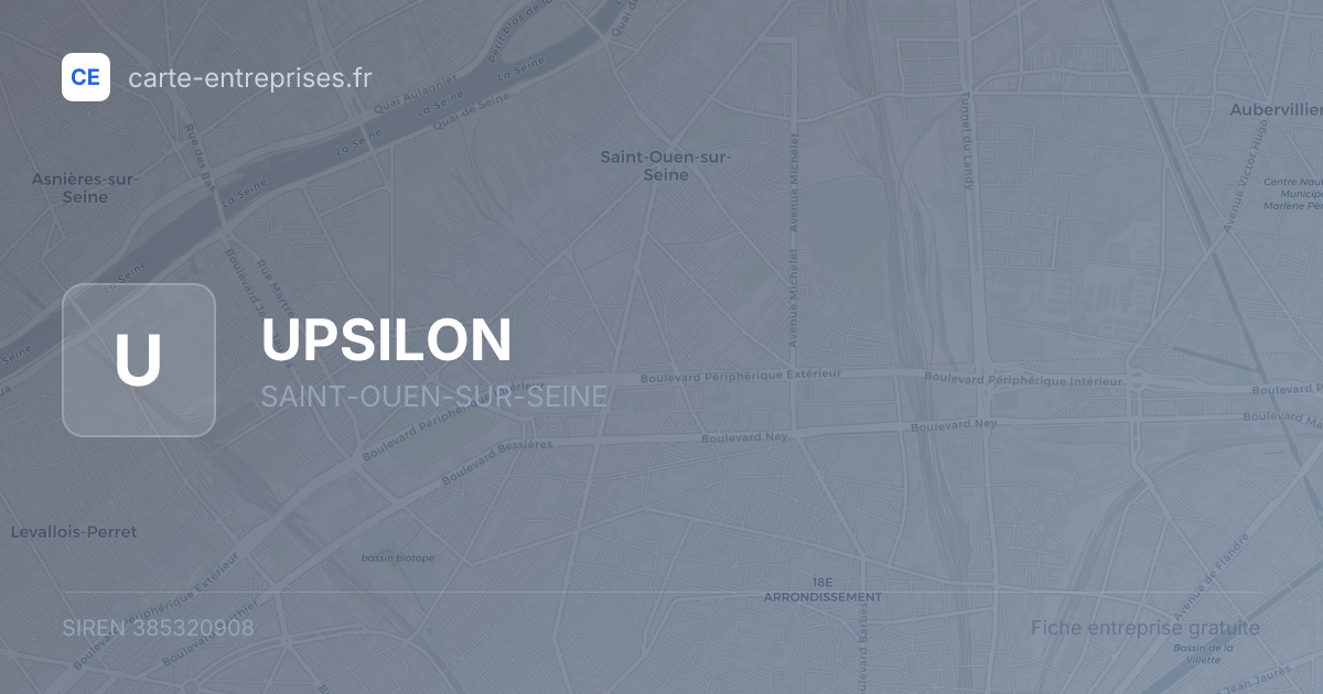 UPSILON — 385320908 — fiche entreprise