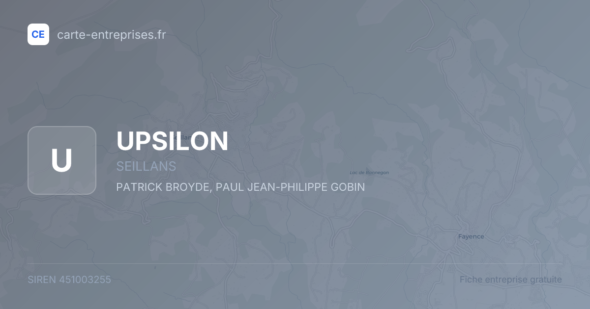 UPSILON — 451003255 — fiche entreprise