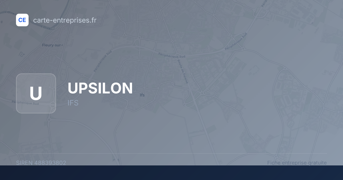 UPSILON — 488393802 — fiche entreprise