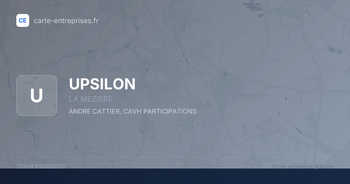 UPSILON — 893982017 — fiche entreprise