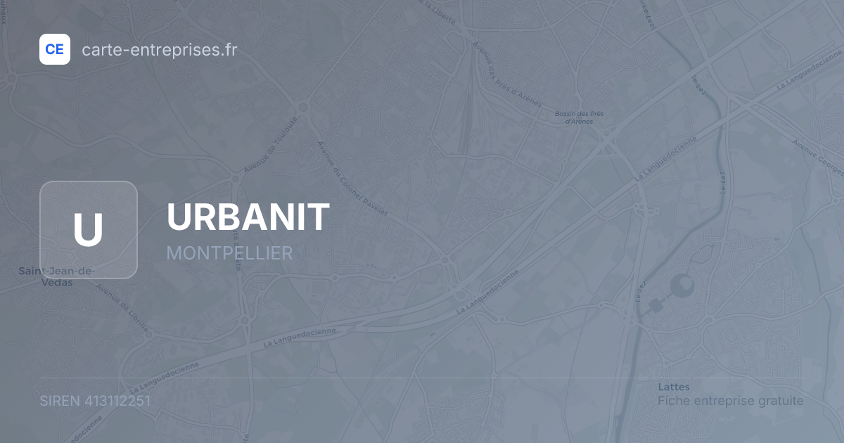 URBANIT — 413112251 — fiche entreprise