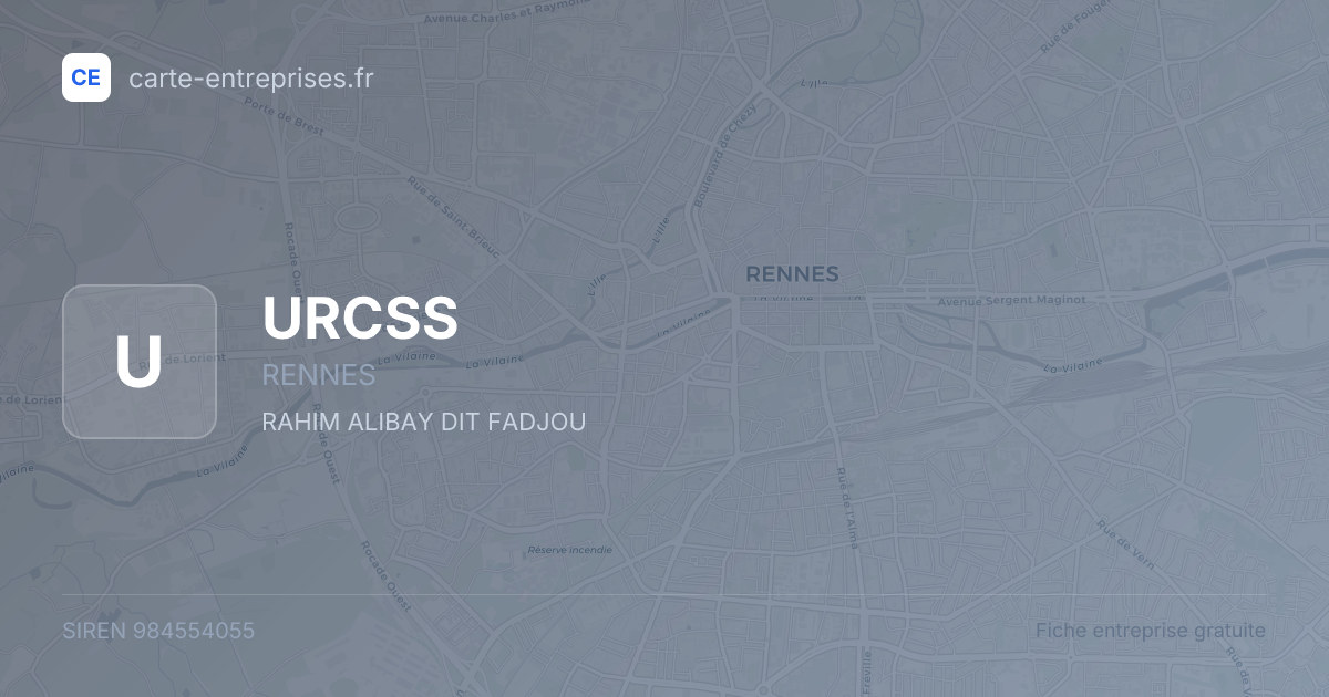 URCSS — 984554055 — fiche entreprise