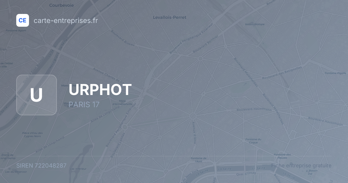 URPHOT — 722048287 — fiche entreprise
