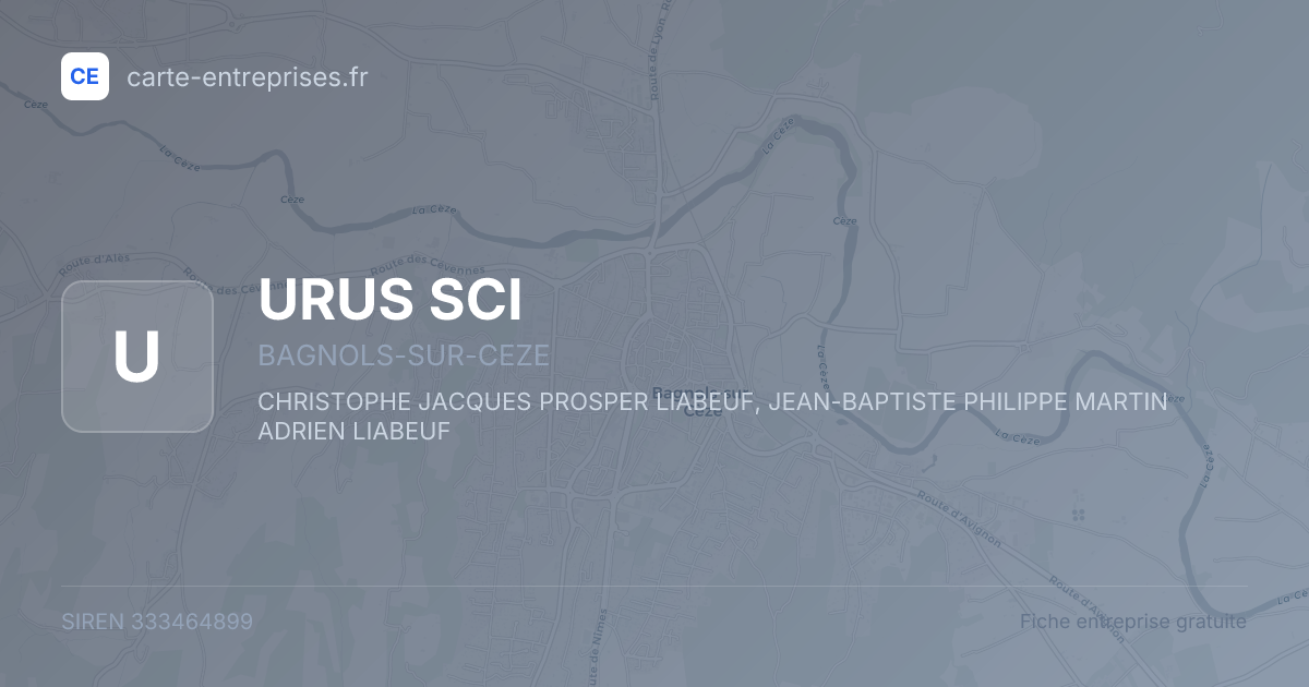 URUS SCI — 333464899 — fiche entreprise