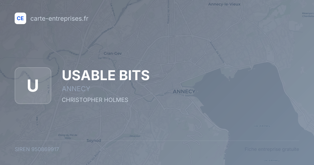 USABLE BITS — 950869917 — fiche entreprise