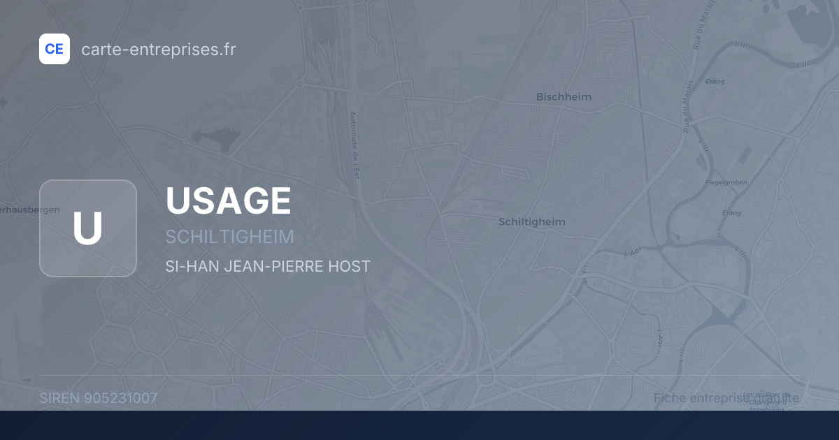 USAGE — 905231007 — fiche entreprise